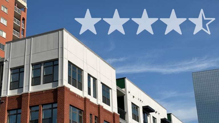 Standalone resident rating score on Apartments.com